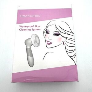 ELECHOMES NEW EB101 Waterproof Skin Cleaning System Facial Brush 4 Applicators